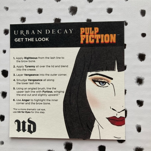 Urban Decay Pulp Fiction Mrs. Mia Wallace Eyeshadow Palette Rare New In Box - Picture 2 of 12